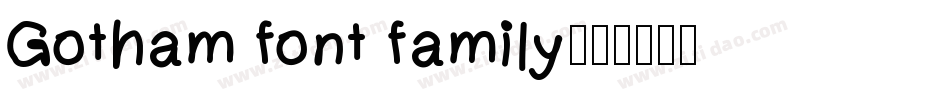 Gotham font family字体转换